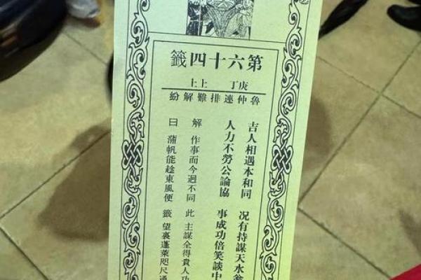 南海观音灵签46