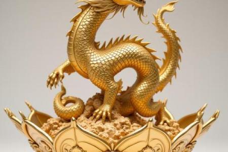招财风水解析：纳财金龙摆件