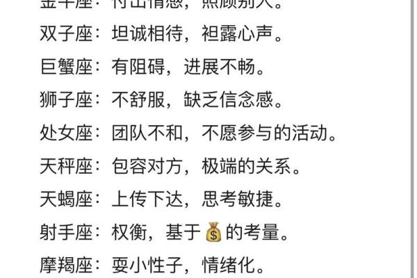 星座一周整体运势查询