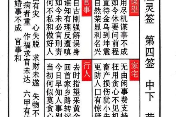 吕祖灵签解签不同版本