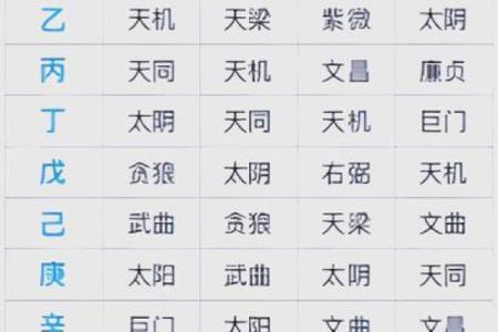 紫薇斗数流年命盘