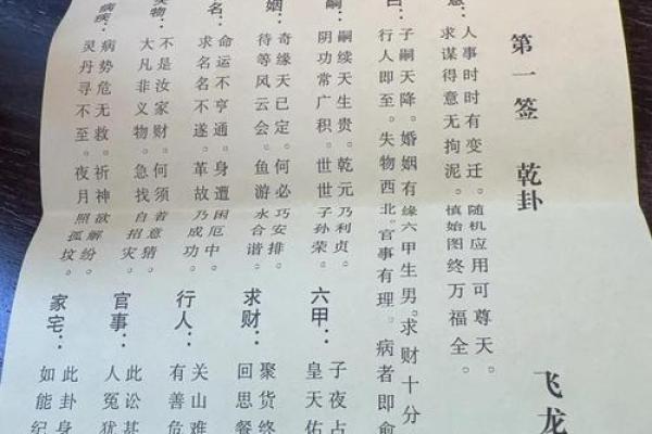 灵签赐码 灵签赐码