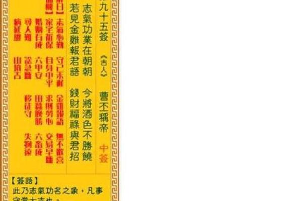 观音灵签签牌顺序 观音灵签签牌顺序