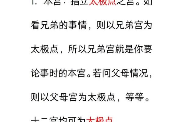 紫薇斗数入门术语