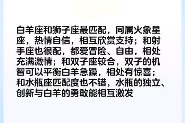 与白羊女最配的星座 与白羊男最配的星座