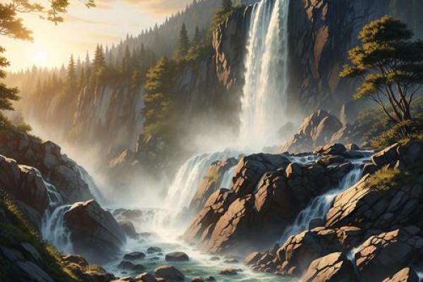 瀑布旁的房子风水