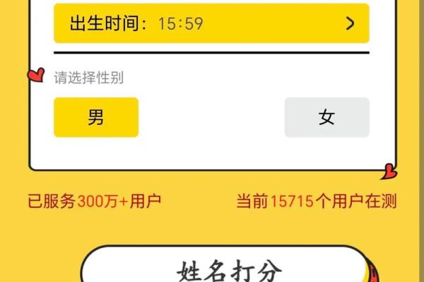 测试打分的名字